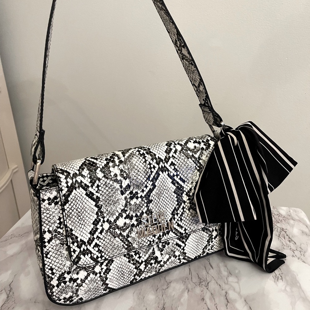 Steve Madden Snake Skin Shoulder Bag